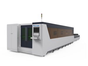 Metala prilaboro industria lasero tranĉanta maŝinon plenan kovritan tipon 1000w