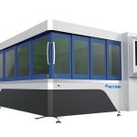 500-metala fibro laseron tranĉanta maŝinan tablon kun malpeza vojo-sistemo