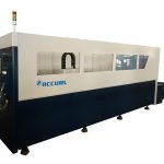 700-2000w fibro metala lasero tranĉanta maŝinon kun akvo malvarmigo