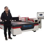 lineara gvida veturado cnc lasera tubo tranĉanta maŝinon por kupro / titanio