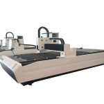 duobla uzo lasero tubo tranĉanta ekipaĵon, profesia cnc lasero-tubo tranĉanta maŝinon